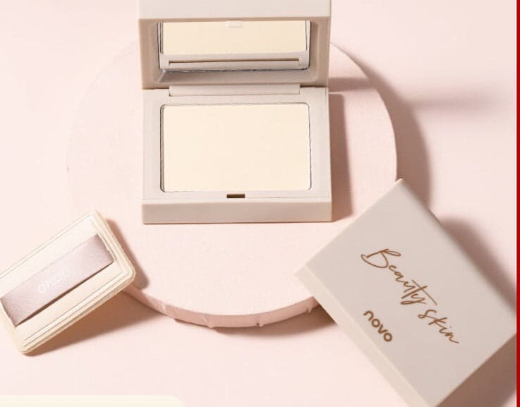 Novo Powder Perfection: Oil Control, Long-lasting Makeup, Concealer, Waterproof Brilliance in a Dual Dry and Wet Formula