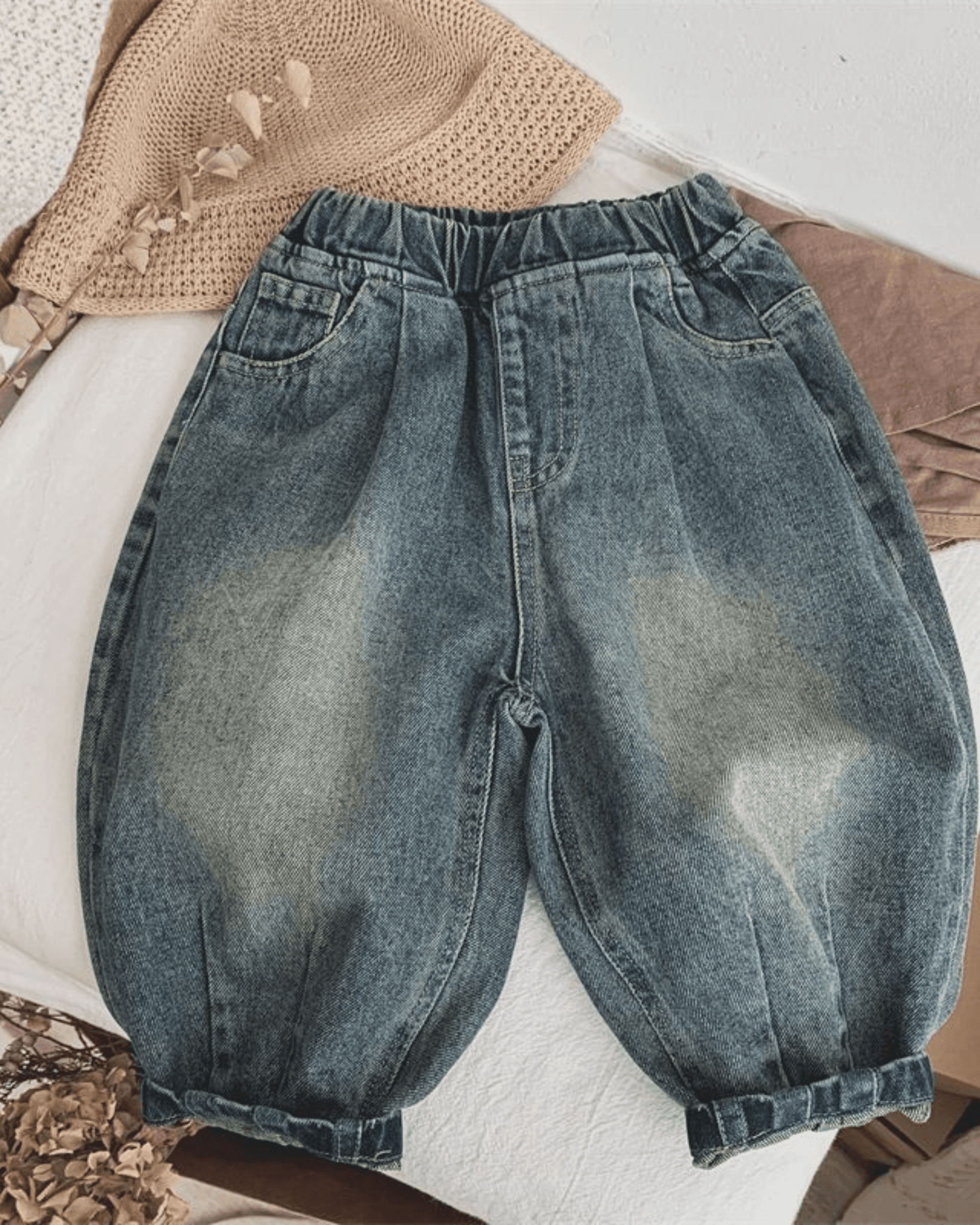 Korean Style Retro Kids Jeans