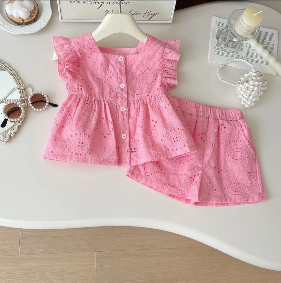Chic Fairy Summer Cotton Two-Piece Outfit