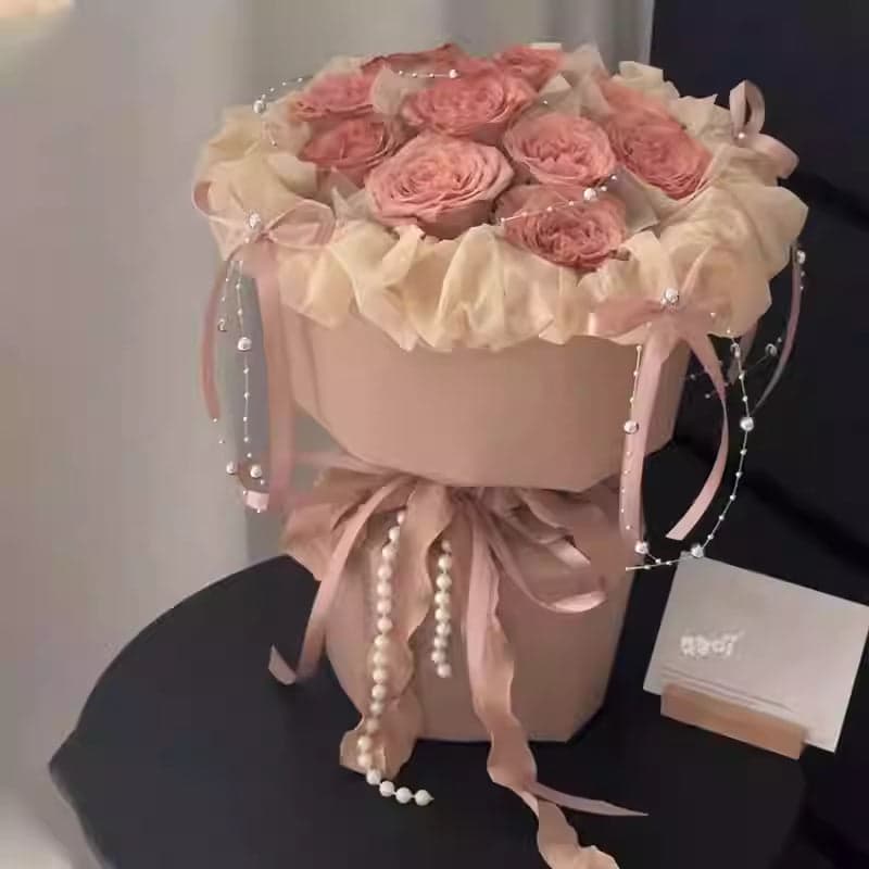 Romantic Preserved Rose Bouquet – Birthday & Women’s Day Gift for Girlfriend