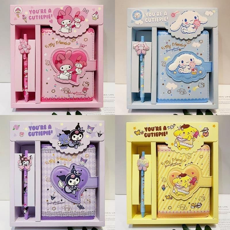 Sanrio Kuromi Cute Notebook Gift Set for Girls