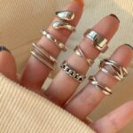 925 Sterling Silver Minimalist Combination Ring – Luxury Index Ring - Image 3
