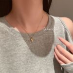 Beaded Snake Chain Heart Pendant Necklace for Women - Image 5
