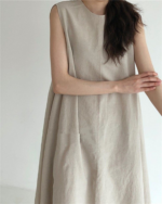 Casual Slimming Summer Vest Dress - Image 13