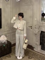 French Chic Suit for Women: High-End Jacket & Wide-Leg Trousers Set - Image 8
