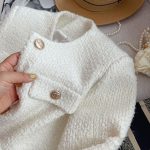 Elegant Tweed Short Jacket for Women Petite Fit Wool Blend Outerwear - Image 3