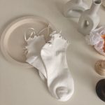 Japanese jk socks for women thin lace straps with bows, Lolita cute soft girl mid-calf socks - Image 4
