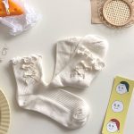 Japanese jk socks for women thin lace straps with bows, Lolita cute soft girl mid-calf socks - Image 8