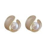 Simple and versatile pearl earrings new trendy Internet celebrity temperament earrings - Image 11