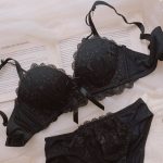 Japanese sweet cream embroidered lace underwear push-up no wire bra set - Image 7