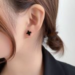 Titanium Steel Roman Numeral Stud Earrings – Niche Luxury Design, High-End Fashion Earrings - Image 2