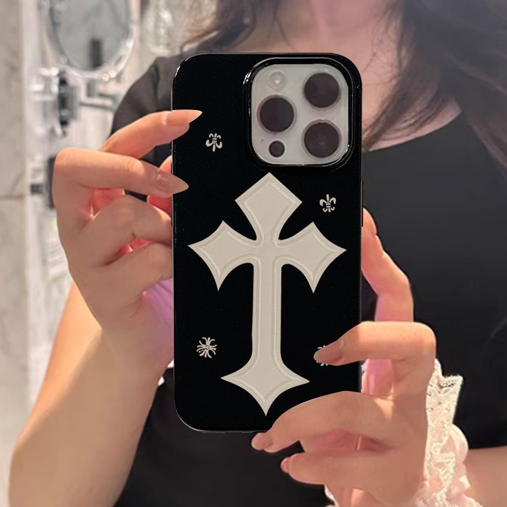 13385202909384459 Dark Gothic Cross iPhone Case – Soft Design - Image 1