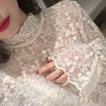 Chic Lace Mesh Blouse – Semi-Turtleneck Elegant Base Layer - Image 2