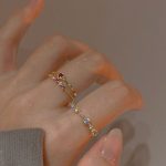 Delicate Zircon Heart Ring – Adjustable Sweetheart Statement Ring for Women - Image 9