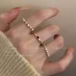 Delicate Zircon Heart Ring – Adjustable Sweetheart Statement Ring for Women - Image 8