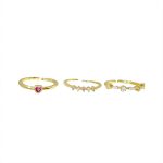 Delicate Zircon Heart Ring – Adjustable Sweetheart Statement Ring for Women - Image 5