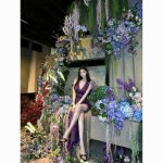 Elegant Purple Backless Halter Evening Dress – Long Tie-Back Gown for Birthdays & Engagement Parties - Image 9