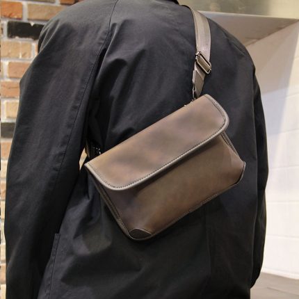 Men’s Fashion Crossbody Shoulder Bag – Casual Street Style Small Sling Bag