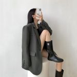 Black Stylish Design Casual Blazer Jacket