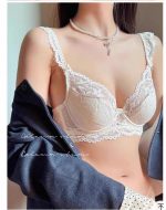 Plus Size Ultra-Thin Lace Minimizing Bra Set – Sexy French Style Lingerie - Image 7