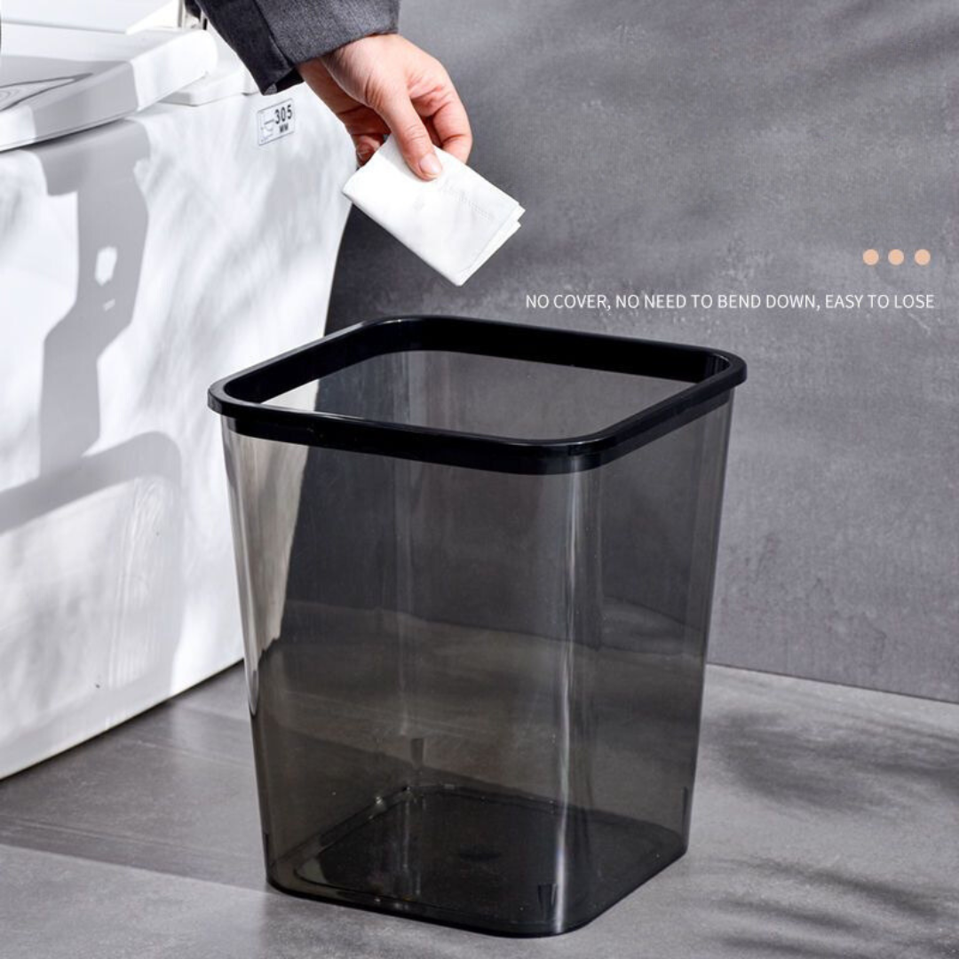 18 INS Style High-Quality Large Capacity Trash Can - Stylish Household, Bathroom, Kitchen, Toilet, Dormitory Use Dustbin - Image 1