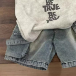 Boys korean style sleeveless vest and denim shorts two piece set - Image 4