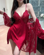 Ice Silk Camisole Slip Nightdress Sexy Lightweight Sleepwear - Image 5