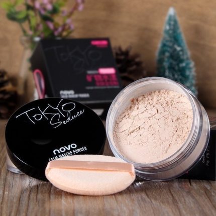 NOVO Mineral Water Setting Powder: Matte Perfection, Long-lasting Concealer, Oil Control, and Skin-Brightening