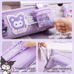 Kuromi Large Capacity Pencil Case – Cute & Stylish Stationery Box for Boys & Girls - Image 3