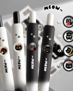 Kaba Bear Face-Changing Click Gel Pen 0.5mm Quick-Dry Black Ink
