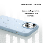 Baby Blue Liquid Silicone iPhone Case - Full Coverage Soft Case for iPhone - Image 6