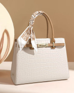 Genuine Leather Top-Handle Mom Handbag for Women - Image 11