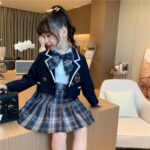 Girls Preppy School Uniform Set - Image 3
