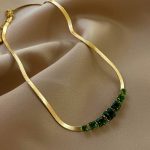 Minimal Luxury Titanium Steel Collarbone Necklace Elegant Design