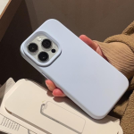 Baby Blue Liquid Silicone iPhone Case - Full Coverage Soft Case for iPhone - Image 4