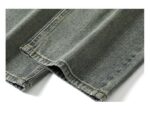 Vintage Washed Straight Leg Cargo Denim Jeans - Image 6
