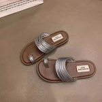 Roman Royal Toe Ring Flat Slippers for Women – Outdoor Sandals - Image 16