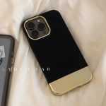 Black & Gold Silicone Shockproof iPhone Case for iPhone , Premium Soft Case - Image 2