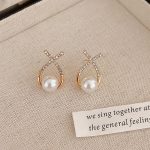 Simple and versatile pearl earrings new trendy Internet celebrity temperament earrings - Image 22