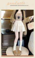 High-Waist Bow Tiered Lace Ruffle Mini Skirt - Image 14