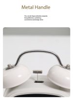 Creative Loud Metal Bell LED Alarm Clock for Heavy Sleepers - Image 8