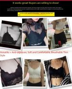 Lace Backless Wireless Bandeau Bra Camisole - Image 14