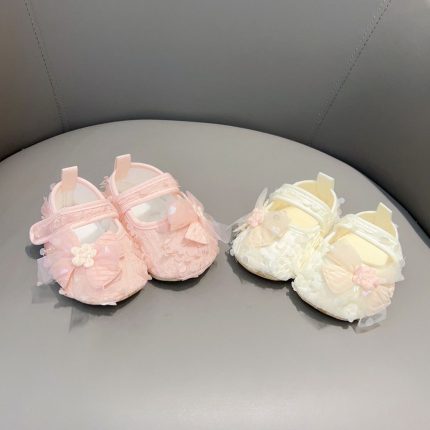 Breathable Cotton Toddler Shoes with Non-Slip Sole