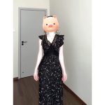 Elegant Black Lace Floral Maxi Dress - Image 7