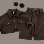Boys stylish three piece set vest jacket and casual pants outfit - Image 5