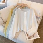 Round Neck Sun Protection Cardigan Shirt