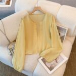 Round Neck Sun Protection Cardigan Shirt - Image 10