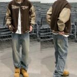 Vintage Washed Straight Leg Cargo Denim Jeans