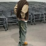 Vintage Washed Straight Leg Cargo Denim Jeans - Image 9