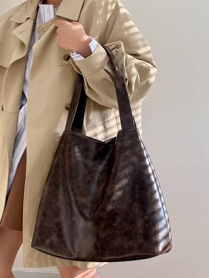 Women’s Vintage Large Capacity Commuter Tote Bag